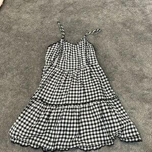 Black and white checkered dress size XS